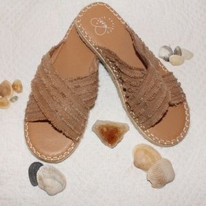 ***ALMOST NEW *** BOHME Oasis Society Espadrille Slip-on Sandals
